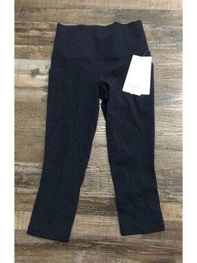 Athleta Salutation Stash Pocket 2 Blue Size XS Capri Leggings New with Tags